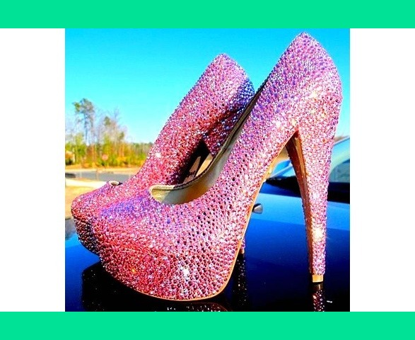 dimond high heels