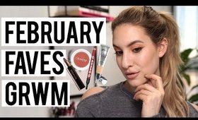 GET READY WITH ME Using My FEBRUARY FAVORITES | Jamie Paige