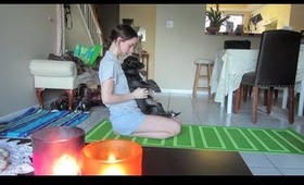 Yoga Timelapse with my Puppy | RebeccaKelsey.com