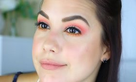 Neon Orange Look ft. NYX Brights Palette {Full Face Tutorial}