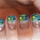 Sunny beach nails