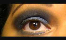 Blue, Black, and Silver Smoky Eye