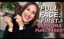 Full Face Using MY FIRST SEPHORA PURCHASES! | Jamie Paige