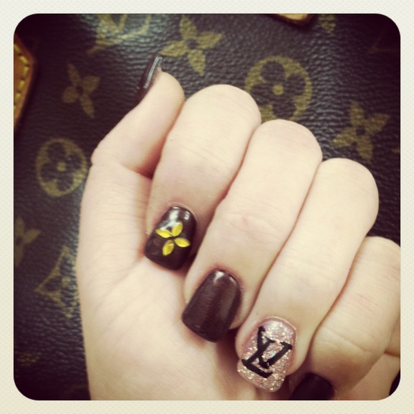 Louis Vuitton inspired nails, Ashley S.'s (Ashleybrooke) Photo