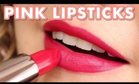 Pink Lipstick Swatches | Swatching My Pink Lipstick Collection