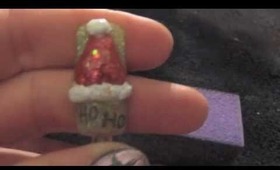 Santa's Hat Nail Design