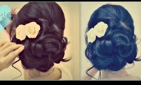 ★ Easy Wedding Updo with Curls | Prom Hairstyles Hair Tutorial