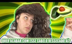 TESTEI UMA BOOOMBA DE ABACATE NO CABELO E OLHA NO QUE DEU!