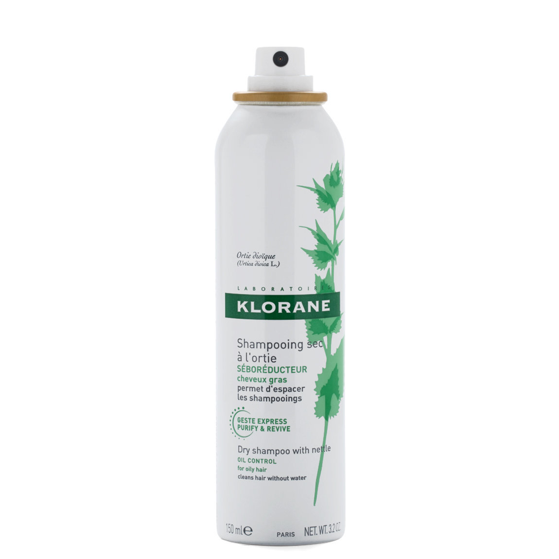 Klorane Dry Shampoo with Nettle Aerosol 3.2 oz Beautylish