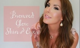 Bronzed Glow | Face and Eyes Full Talk Through Tutorial