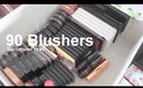 Blusher Collection and Declutter | 90 Blushers