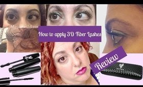 How to apply 3D Fiber Lashes and Review