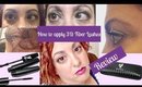 How to apply 3D Fiber Lashes and Review