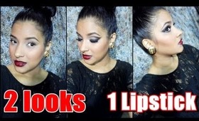 2 looks 1 lipstick! Te sientes vampy? Tutorial de Maquillaje!