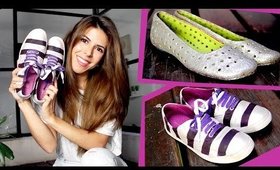 DIY: RENUEVA TUS ZAPATOS VIEJOS! ¡2 IDEAS SUPER DIVERTIDAS! ツ ✿ por Lau