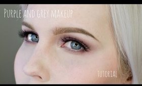 Purple and Grey Makeup Tutorial