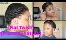 Flat Twist Protective Style | (Short) Natural Hair !