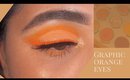 Orange cut crease & liner- ORANGE YOU GLAD? Colourpop palette