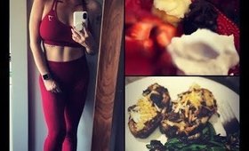 WHAT I EAT IN A DAY + LEG WORKOUT