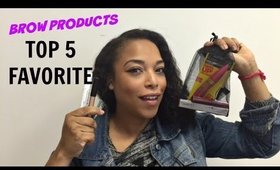 TOP 5 FAVORITE BROW PRODUCTS + GIVEAWAY | Collab w/ Beautiessentials