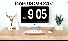 DIY Desk Makeover & Affordable Organization Ideas!