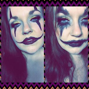 clown (before and after a night out? lol idk)