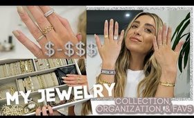 MY JEWELRY COLLECTION, ORGANIZATION, & FAV BRANDS! | Lauren Elizabeth