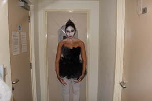 i made the costume and did the makeup for the look