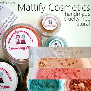 Natural line of mineral powders for face, cheeks, eyes and body, READ REVIEW: http://tinyurl.com/k82tv8u