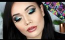 OMBRE TEAL SMOKEY EYE TUTORIAL | How To Deal W/ Bullies | TBT Urban Decay Electric Palette