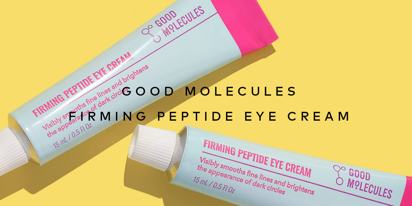 Give the delicate eye area a little extra support. This moisturizing formula pairs peptides, bakuchiol, and a brown and red algae complex to help skin look firmer, smoother, and more radiant. Shop the Good Molecules Firming Peptide Eye Cream at Beautylish.com