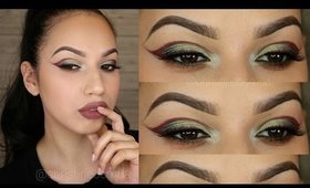 Mint & Maroon makeup tutorial | ChristineMUA