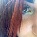 Rainbow eye makeup