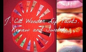 J. Cat Wonder Lip Paints Swatch and Review  (REUPLOADED)