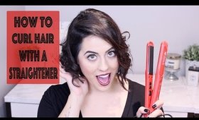 How To Get Holiday Curls with a Hair Straightener - Tutorial/Review | Bree Taylor