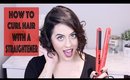 How To Get Holiday Curls with a Hair Straightener - Tutorial/Review | Bree Taylor