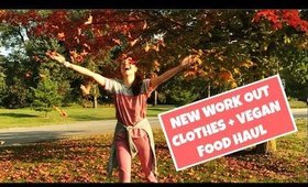 WORKOUT CLOTHING + VEGAN FOOD HAUL