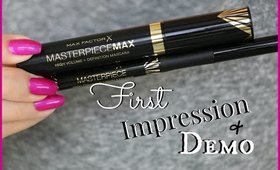 NEW Max Factor Mascara & Liquid Eyeliner | First Impression & Demo