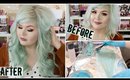 How I Dyed My Extensions Mint + How I Clip In My Extensions | VP FASHION