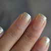 Glitter Tipped French Manicure