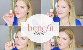 BATTLE OF THE BENETINTS: LIP & CHEEK SWATCHES OF LOLLITINT, BENETINT, POSIETINT, CHA CHA TINT