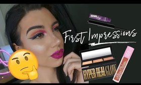 MAC HYPER REAL GLOW • NYX STRICTLY VINYL • LIME CRIME PLUSHIES  |  FIRST IMPRESSIONS