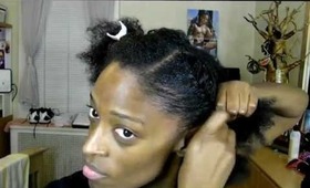 *120* Simple 2 Flat Twists Tutorial (Protective Style)