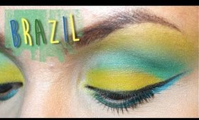 Brazil World Cup 2014 Inspired Makeup | TheRaviOsahn