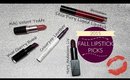 FALL Lipsticks | Top 5 Picks