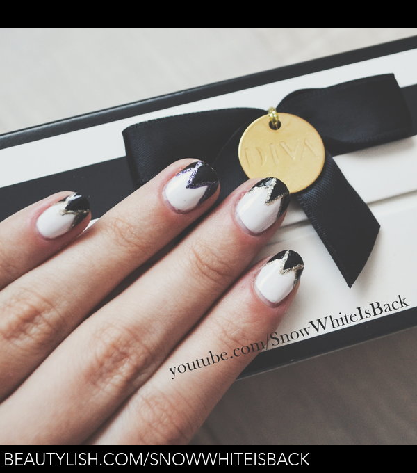 FIVE IN FIVE | Easy Black & White Nail Art Designs | Nailed It NZ - YouTube