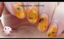 Insects in amber nail art tutorial