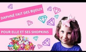 Daphné fait des bijoux pour ses Shopkins 😍