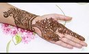 Quick & Easy to Draw Floral Henna Design | Step By Step Tutorial
