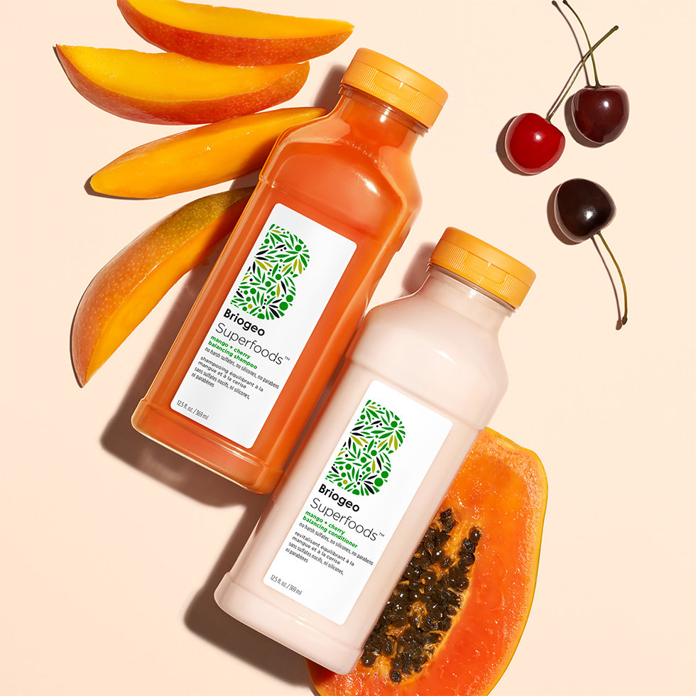 Briogeo Superfoods Mango & Cherry Shampoo & Conditioner